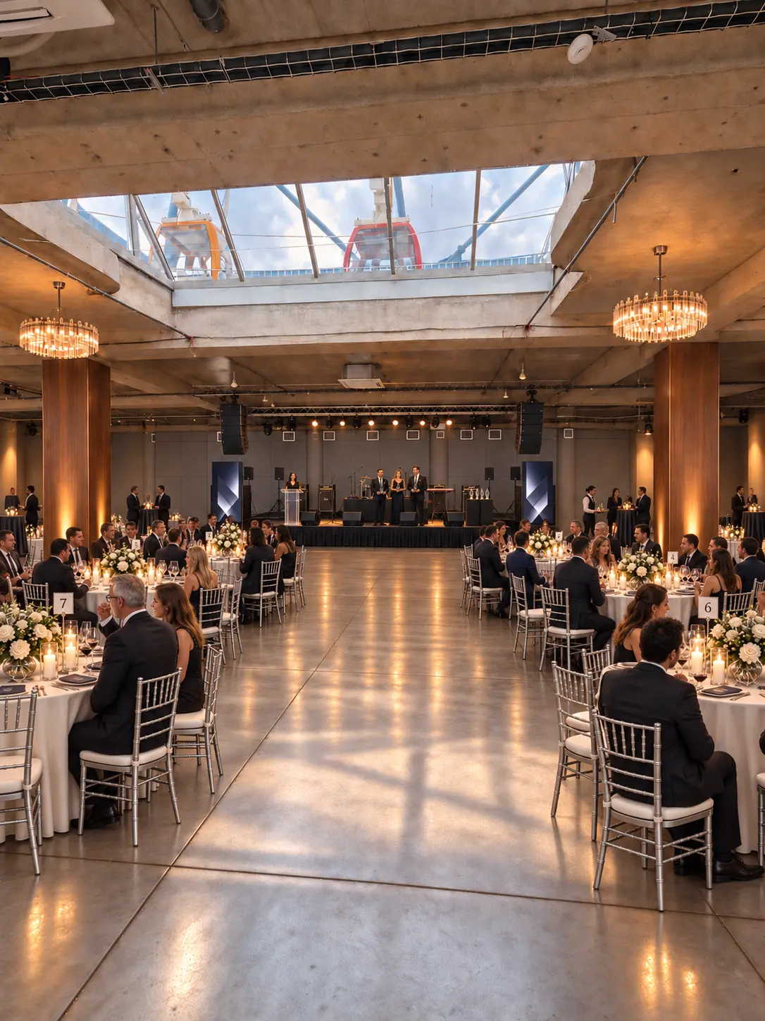 Gala dinner inside the hall