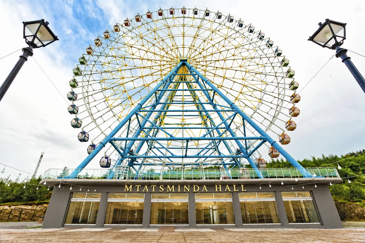 Mtatsminda Hall beneath the Ferris wheel on Mtatsminda, Tbilisi